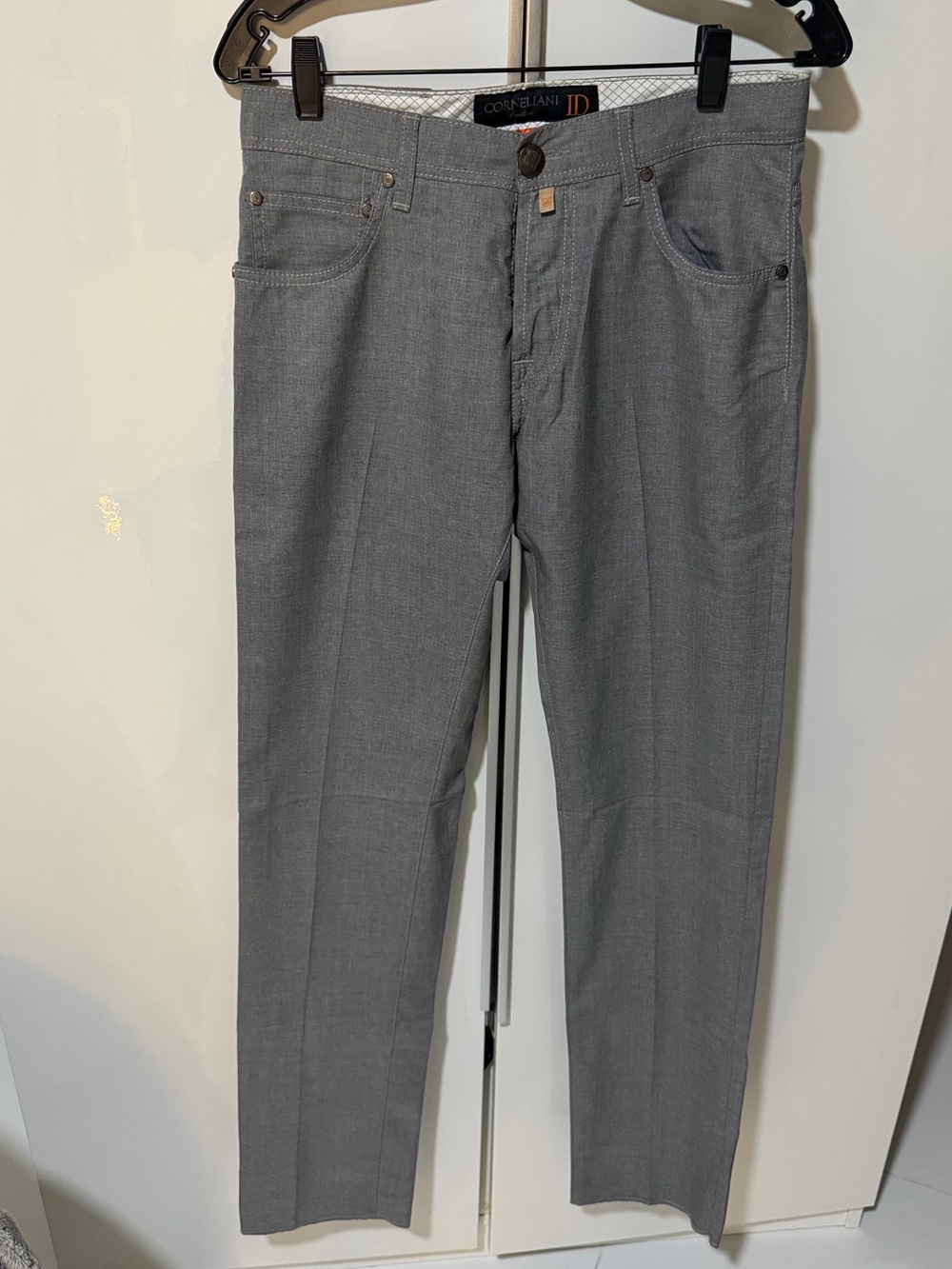 Corneliani Gray Slim Dress Pants